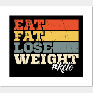 Eat Fat Lose Weight #Keto Posters and Art